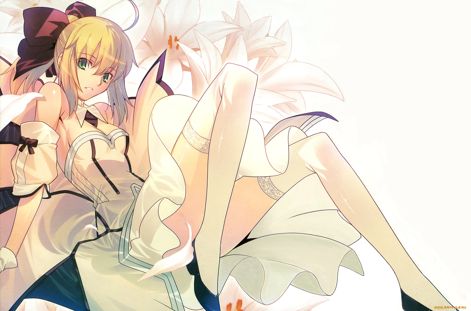 , fate, stay night, stay, night, unlimited, codes, saber, lily, , , takeuchi, takashi
